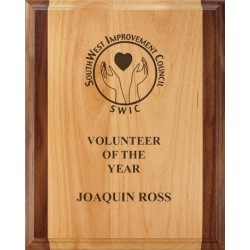 J-Gap Alder Wood Plaque  8x10.  9x12   10x13