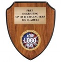 Shield Plaque 7.25 x 9. or 8.5 x 10.5. walnut