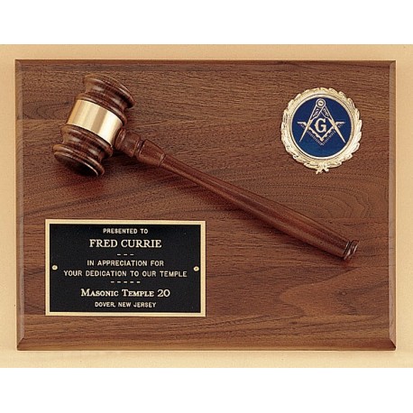 Gavel Plaques 8 x 10.  9 x 12.  10.5x13