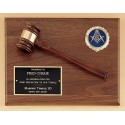 Gavel Plaques 8 x 10.  9 x 12.  10.5x13