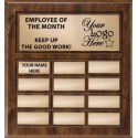 Master Plaque w/12 gold plates