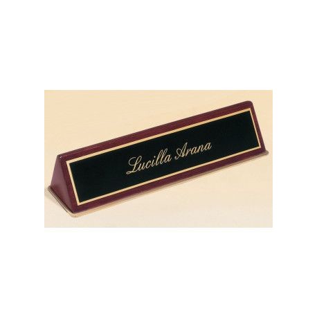 T0572 Walnut desk sign.   8"  10" or 12"