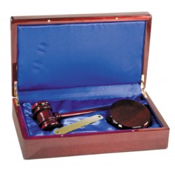 PFDS10A gavel set w/ sounding block