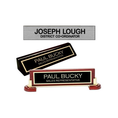 Desk Name PlatesName Plates. - Rosewood,  Black. or Walnut avaliable