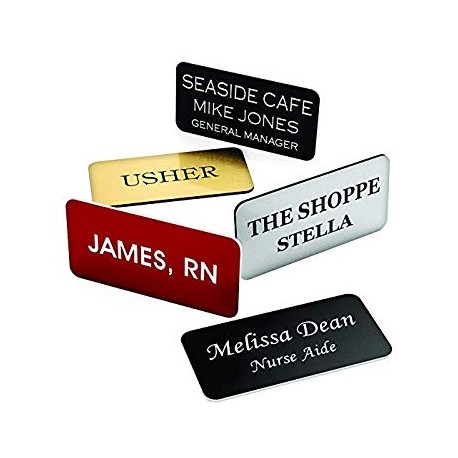 Name Badges  w/magnetic clip